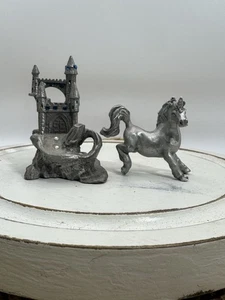 Vintage Rawcliffe Pewter Krakora Castle And Unicorn Lot Read - Picture 1 of 12