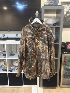 Vintage 90s Cabelas Outdoor Gear Dry Plus Realtree Camo Hunting Jacket - Picture 1 of 6