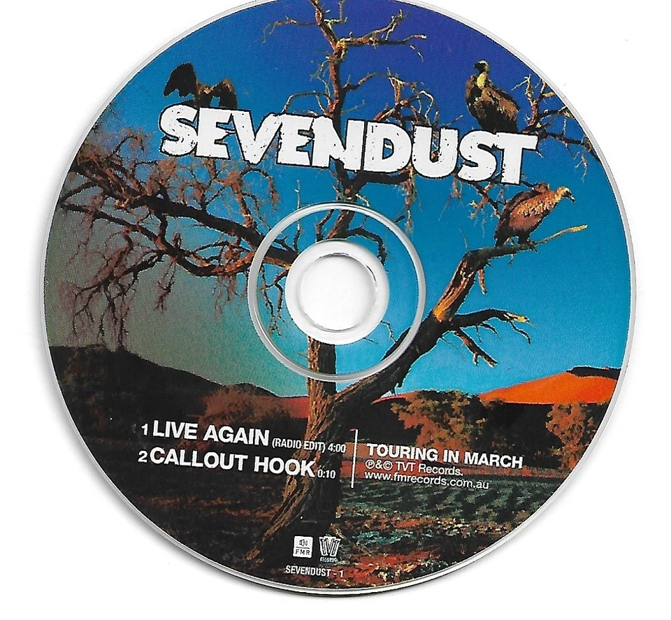 SEVENDUST "Live Again (Radio Edit)" RARE 2001 PICTURE DISC TOUR PROMO CD SINGLE - Image 1 of 2