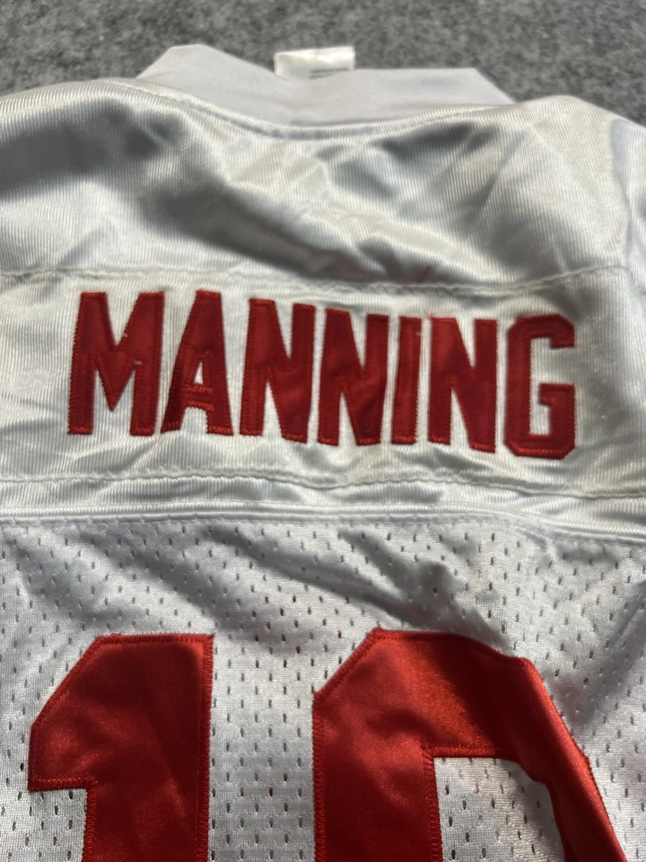 CAMISETA DE FUTBOL DE LOS NEW YORK GIANTS ELI MANNING NFL PARA HOMBRE Talla XL Parche Capitanes Foto 1 de 4