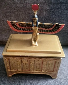 Summit Collection Egyptian Isis Statue Figurine Goddess Box Pharaonic - Picture 1 of 7