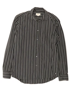 DIESEL Mens Shirt XL Black Striped Cotton BB02 - Picture 1 of 3