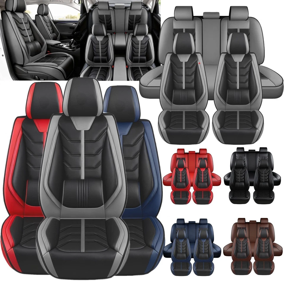 Juego completo de cojines de cuero para funda de asiento de auto Hyundai Tucson Accent Sonata Elantra Foto 1 de 4