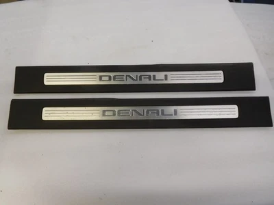 GMC Yukon Denali Front Door Sill Plates 2007 2008 2009 2010 2011 - Image 1 of 3