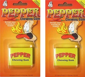 2-Pack Pepper Chewing Gum, Hot Candy Joke Prank Gag, Chewing Gum Party Spicy Fun - Picture 1 of 14