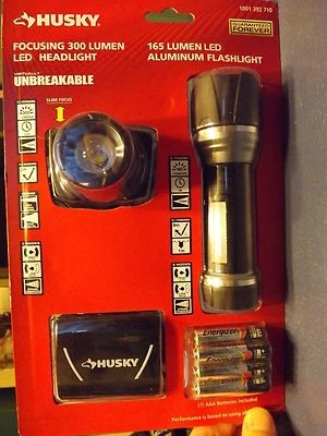  Cre,LED Flashlights Combo Pack Head Lamp , Hand Held Flashlight,Hunting,camping - Image 1 of 4