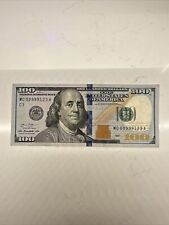 2013 $100 Federal Reserve Note Fancy Serial Number