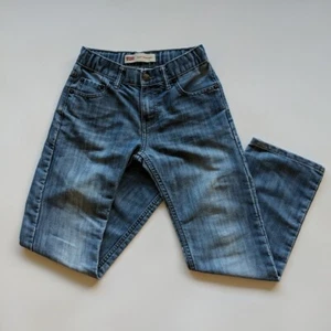 Levi's 514 Straight Jeans Boys Size 10 Reg 25x25 Straight Leg Adjustable Waist - Picture 1 of 13