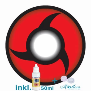 Cosplay Farbige Naruto Sharingan Kontaktlinsen Itachi Uchiha Mangekyou rot CP-S3 - Bild 1 von 4