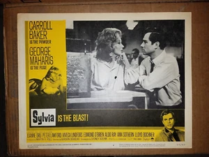 VINTAGE LOBBY CARD 1965 Carroll Baker George Maharis Sylvia - Picture 1 of 1