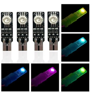 4 X W5W T10 501 LED Estroboscópica Flash Uces Interior Bulbos Canbus Multicolor - Imagen 1 de 9