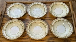 NORITAKE LORENTO Set of 6 Berry Dessert Sauce Bowls Rimmed Small China EXCELLENT - Picture 1 of 8