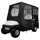 Classic Accessories Fairway Golf Cart Deluxe Enclosure, Black, Short Roof