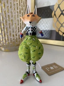 Patience Brewster Fannie Fox Ornament Krinkles Dressed Up Dapper 6" NWT RARE - Picture 1 of 8