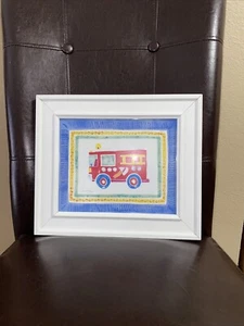 Printed Wall Picture Framed Solid Wood Signed - Picture 1 of 2