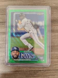 RANDY AROZARENA 2023 TOPPS CHROME BASEBALL GREEN WAVE PARALLEL CARD #20/99 - Picture 1 of 2