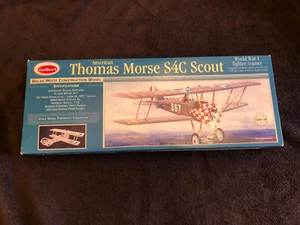 Vintage Guillows Thomas Morse S4C Scout Biplane HUGE 24” Wingspan Balsa Wood Kit - Picture 1 of 5
