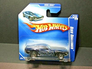 BLUE/BLACK DIXIE DODGE CHALLENGER REBEL RIDES 2009 SHORT CARD HOT WHEELS 1/64 - Picture 1 of 11