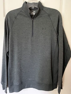 Under Armour Men's Size XL Fleece Logo Half Zip Pullover Sweater Reg $60 MINT - Picture 1 of 5