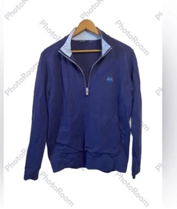 B.Draddy Golf Mens 1/4 Zip Pullover Blue Size Large - Picture 1 of 4
