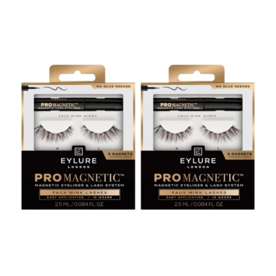 2x Eylure London Pro Magnetic Eyeliner & Lash System False Lashes 2.5mL Faux Min - image 1 of 4