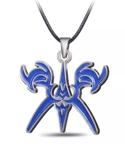 Fate/ Stay Night Anime Necklace Blue 1" Animation Cartoon Cosplay Costume Toy - Picture 1 of 12