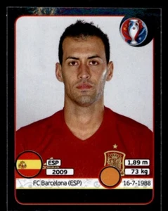 Panini Euro 2016 (Swiss Star Edition) Sergio Busquets Spain No. 361 - Picture 1 of 2