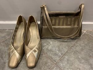 shoes with matching bag, used once.