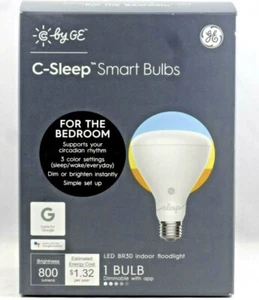 C-Sleep General Electric BR30 Tunable Smart LED Floodlight Bulb- White - Picture 1 of 5