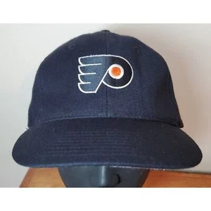 Vintage Philadelphia Flyers Starter Cap The Right Hat Black Logo Adjustable Cap - Picture 1 of 9
