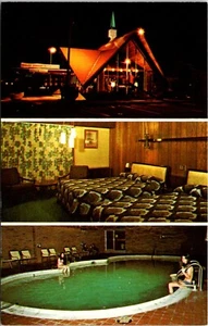 Postkarte HoJo Howard Johnsons Motor Lodge Mystic Seaport Rhode Island D46 - Bild 1 von 2