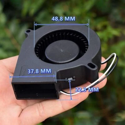 Fan Brushless DC 5V-6V Centrifugal Worm Gear Blower Mute Powerful Cooling Fan - Image 1 of 4