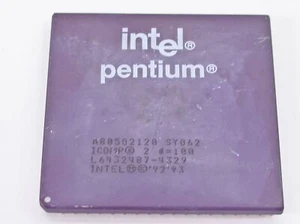 Intel P1 120Mhz Processor - A80502120 - Gold Pins - TESTED BOOT to BIOS SY062 - Picture 1 of 3