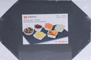 Serviertablett Schiefer 30 x 20 cm - hochwertige Optik - Bild 1 von 1