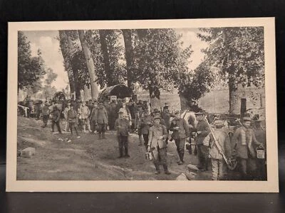 Postal postal imágenes de la realidad de la guerra mundial comida detrás del ... - Imagen 1 de 2