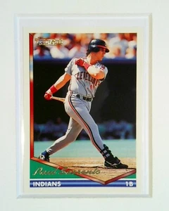 #358 Paul Sorrento 1994 Topps GOLD MLB Baseball Parallel Cleveland Indians - Picture 1 of 2