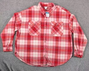 Fleece Shirt Womens 2X Rue21  Rue+ Red Plaid NWT - Picture 1 of 8