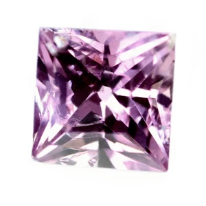 Certified 0.50ct Natural Unheated Pink Sapphire 4.1 mm VS Clarity Princess 4x4mm - Picture 1 of 2