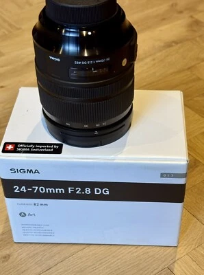 Sigma Art 24-70mm f/2.8 DG OS HSM Lens for Nikon F - Black MINT condition - Image 1 of 3