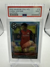 2020 Topps Museum Ucl Karim Adeyemi /75 Sapphire 19 Psa 9