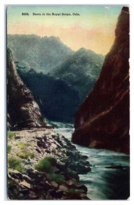 Morgendämmerung in Royal Gorge Colorado Postkarte - Bild 1 von 2