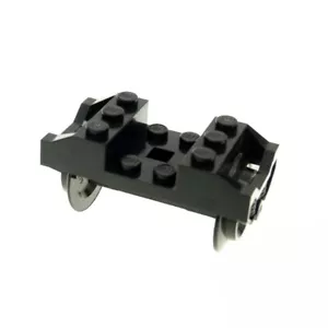 1x Lego Axle Train Wheel Black Wagon Train 9V Rim 3225 4559 2878c01 - Picture 1 of 1