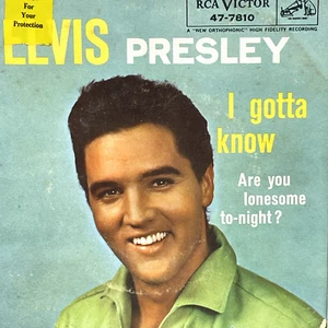 Elvis Presley 45 RPM Are you Lonesome Tonight? I Gotta Know RCA Victor 47-7810 - Picture 1 of 5