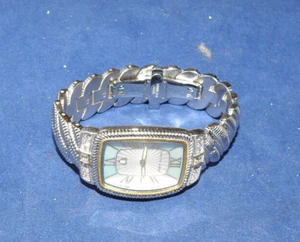 Judith Ripka Light Blue Mother of Pearl Dial All Stainless Quartz Watch - Picture 1 of 10
