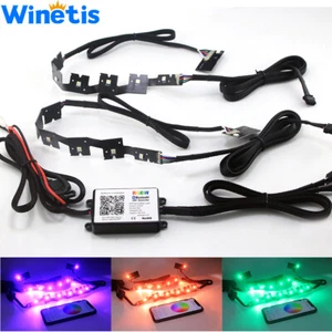 Bluetooth RGBW Multicolor LED DRL Board Lighting Kit For Infiniti Q50 2014-2019 - Picture 1 of 11