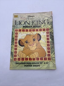 "Libro de póster vintage de Disney El Rey León 1994 22""X 32""" - Imagen 1 de 12