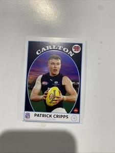 Error Card *misscut* 2025 AFL Teamcoach Scanlens Patrick Cripps Carlton Blues - Picture 1 of 1