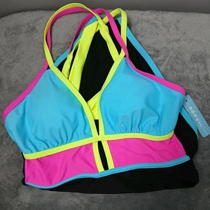 POPVIL Colorblock Costume da bagno / Monokini pezzo unico - Donna taglia media - Foto 1 di 5