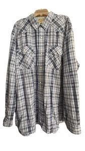 Duluth Trading Armachillo Hemd Herren 3XL groß kariert Western belüftet Perlen Druckknopf - Bild 1 von 17