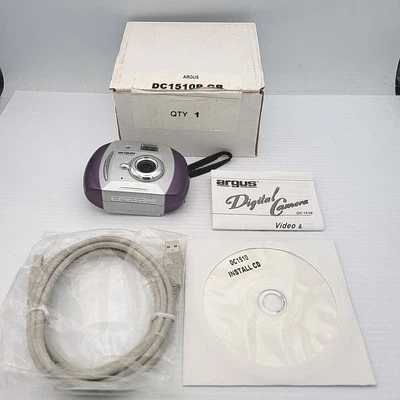 Cámara digital Argus DC1510 probada y totalmente funcional con cable, manual, CD de instalación Foto 1 de 4